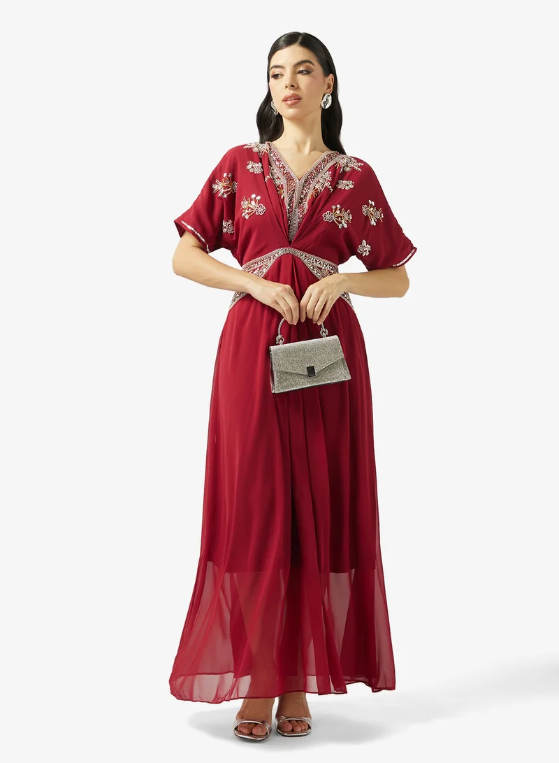 Khizana  Embellished A-line Dress for Women | Best Price UAE